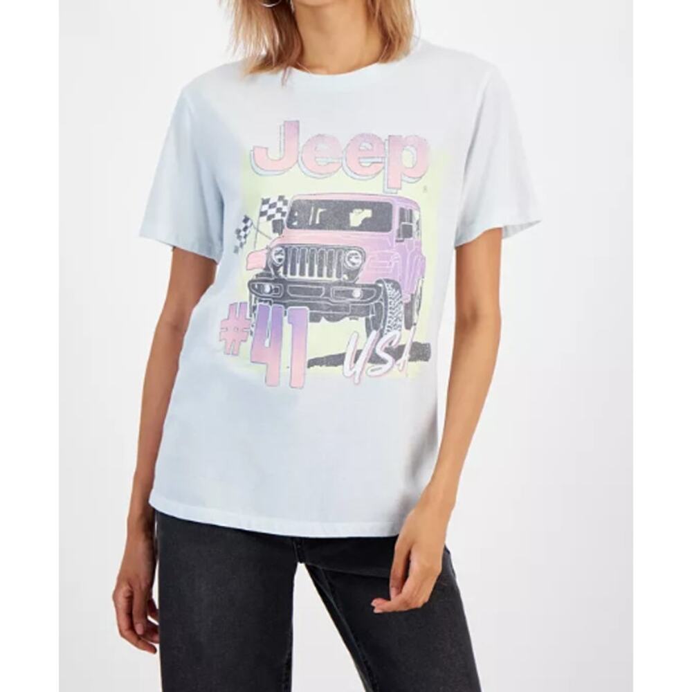 Grayson Threads The Label Juniors' Jeep Graphic Print Tee L
